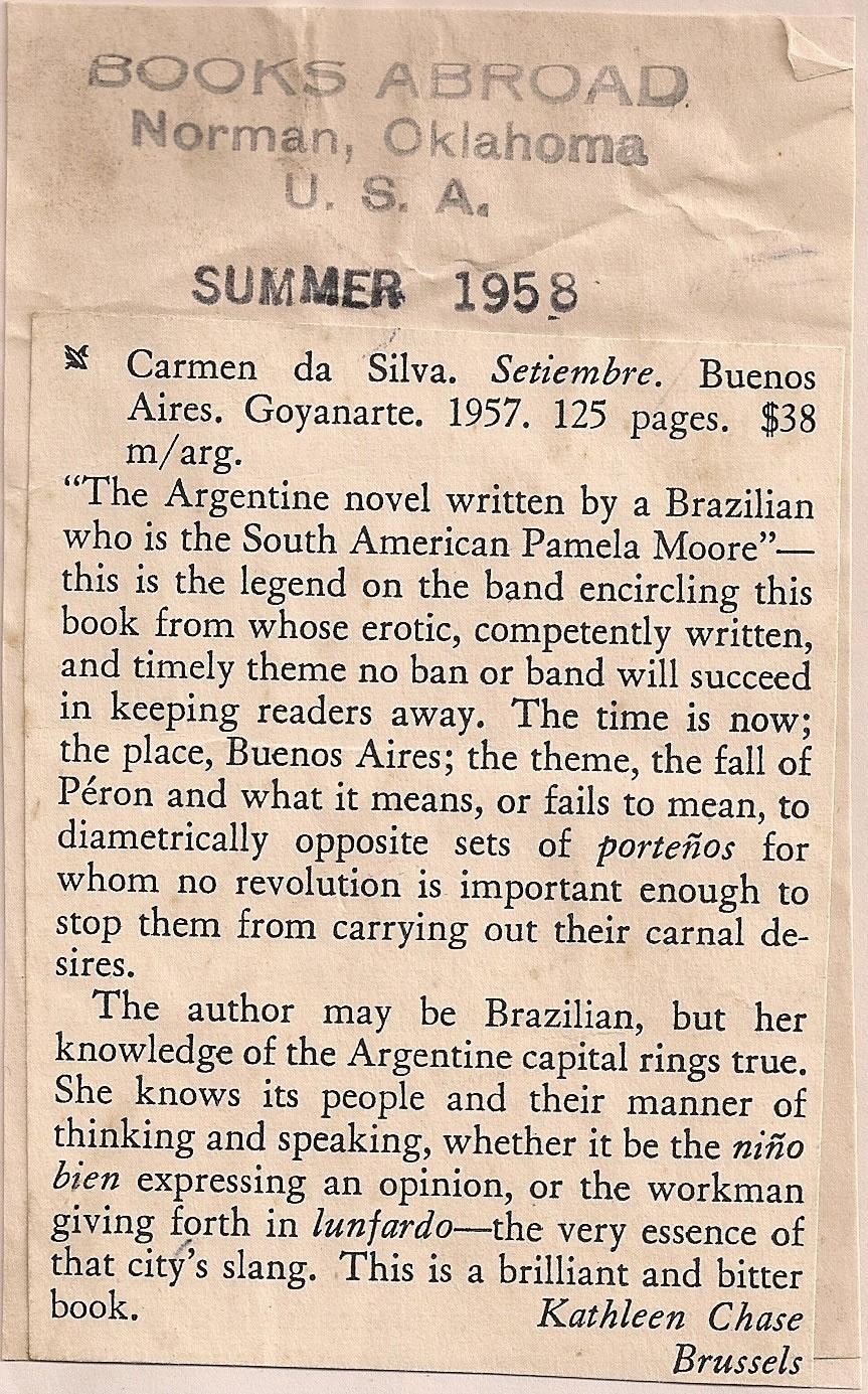 1958 - Books Abroad - Norman, Oklahoma - USA
