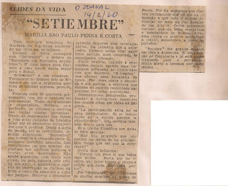 14 de Fevereiro de 1960 - O Jornal