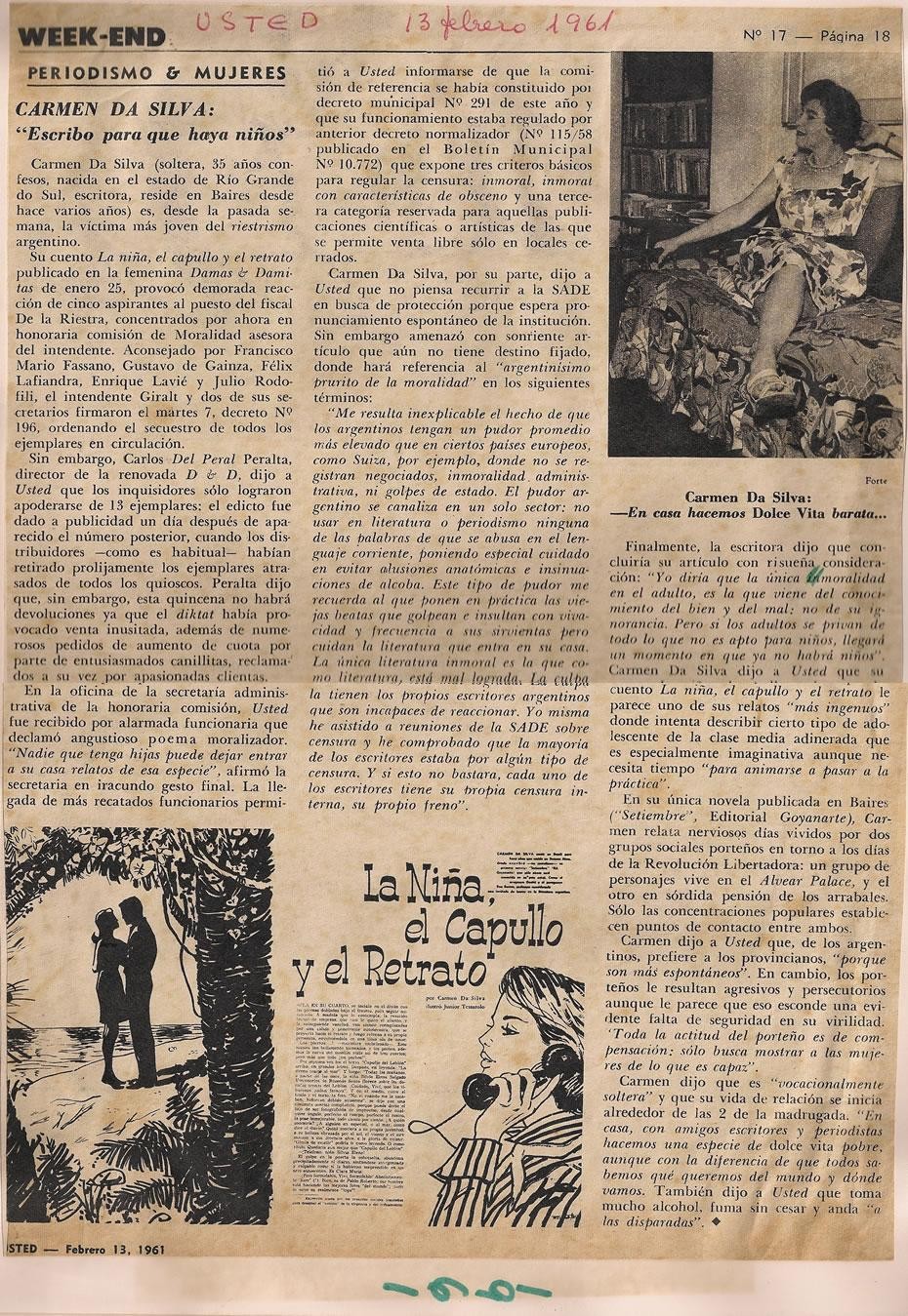 13 de Fevereiro de 1961 - Usted