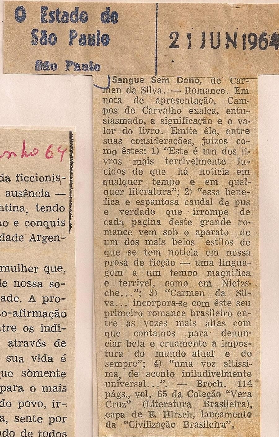 21 de Junho de 1964 - O Estado de São Paulo