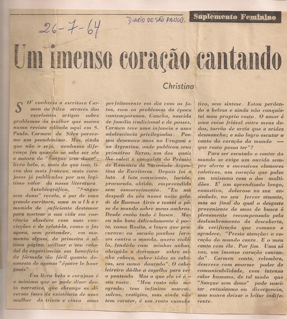 26 de Julho de 1964 - Diário de São Paulo