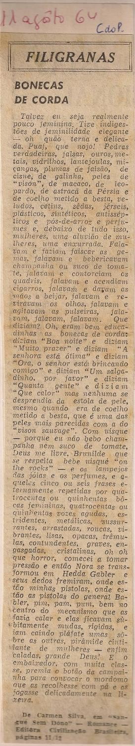 11 de Agosto de 1964 - Correio do Povo