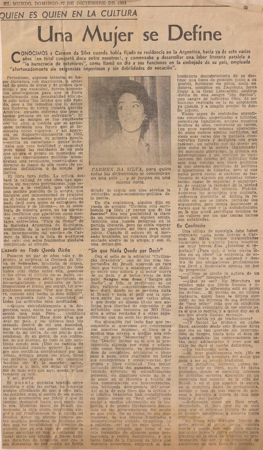 27 de Dezembro de 1964 - El Mundo