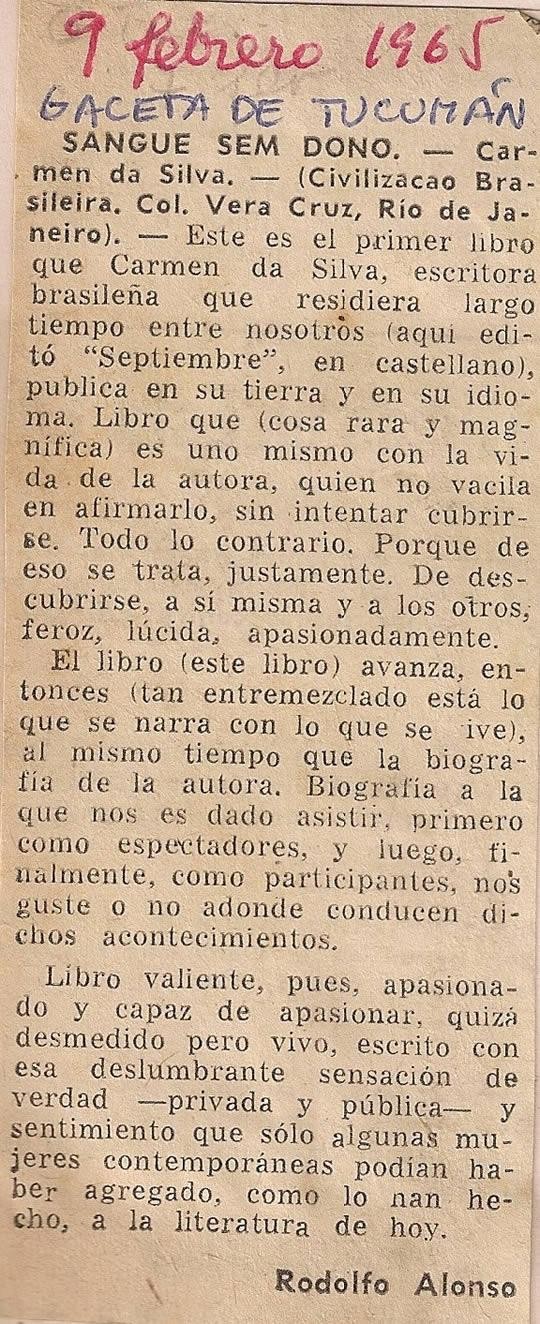 9 de Fevereiro de 1965 - Gaceta de Tucumán