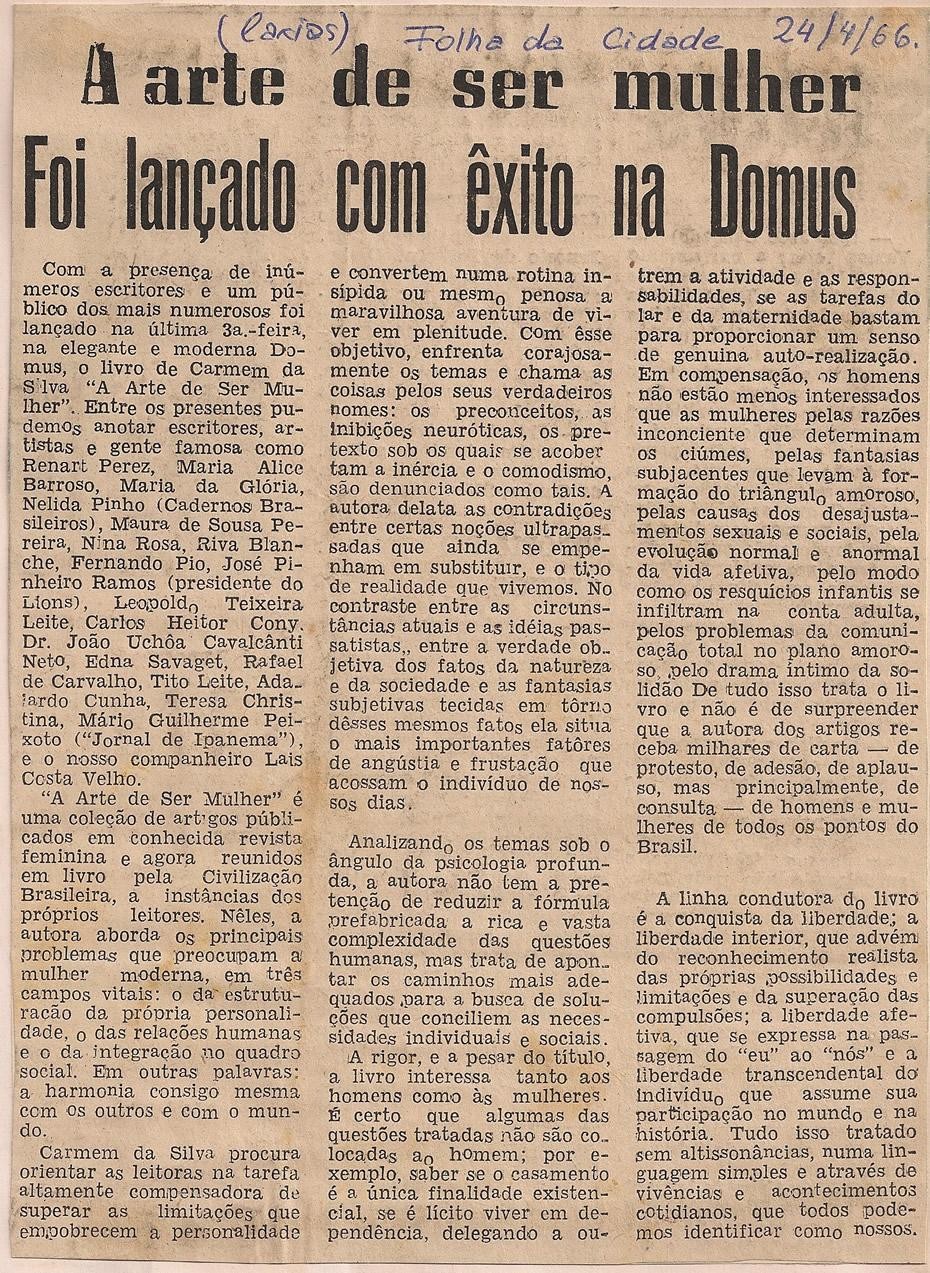 24 de Abril de 1966 - Folha da Cidade