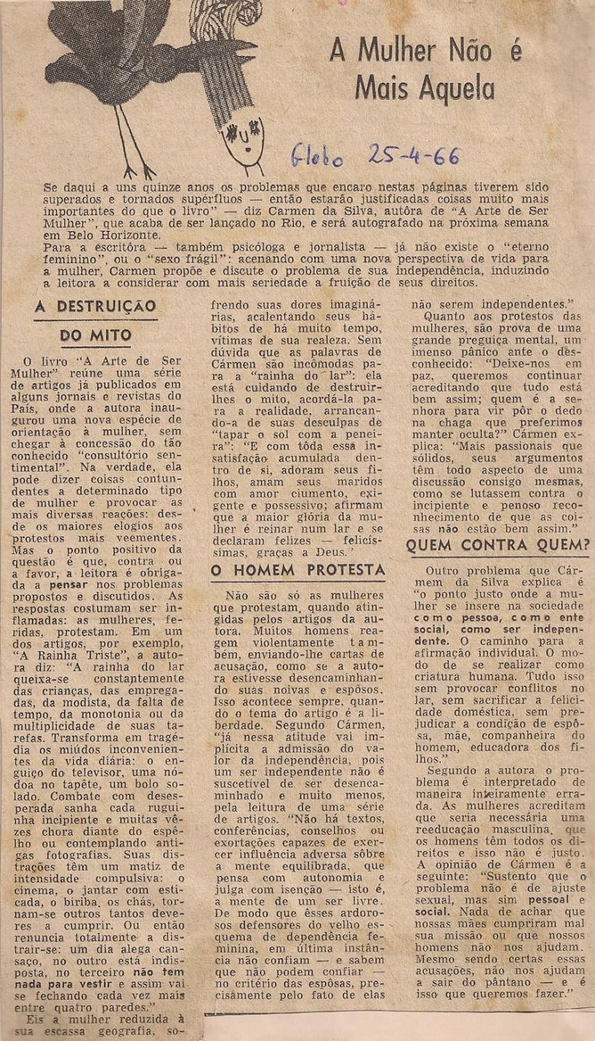 25 de Abril de 1966 - O Globo