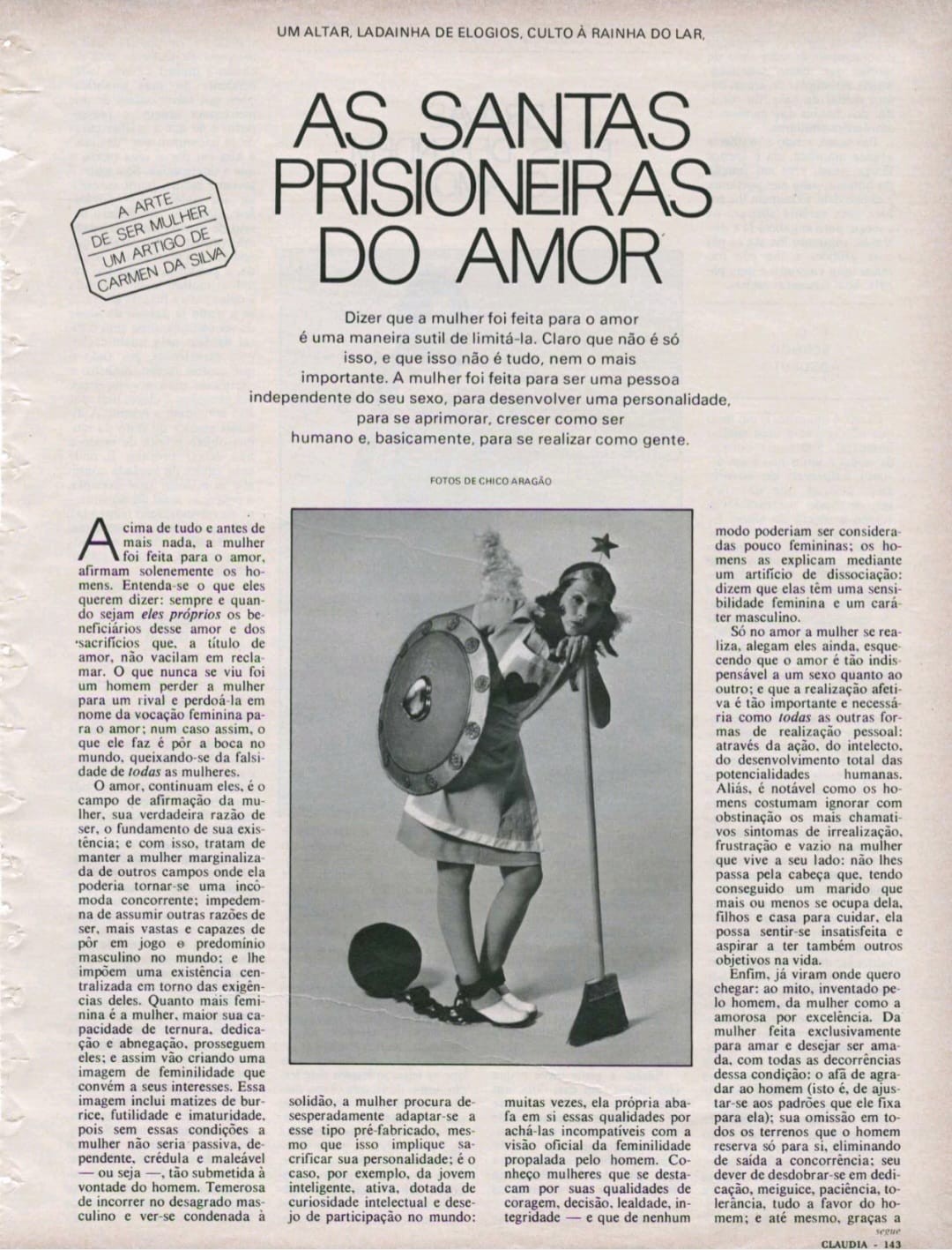 Revista Claudia, nº 148, Ano XIII, janeiro de 1974, p. 143.