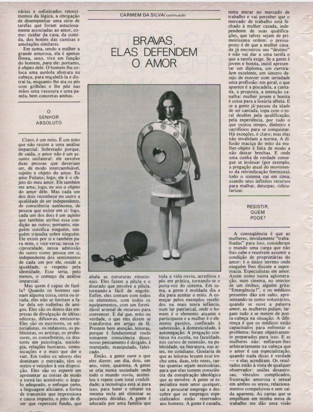 Revista Claudia, nº 148, Ano XIII, janeiro de 1974, p. 144.