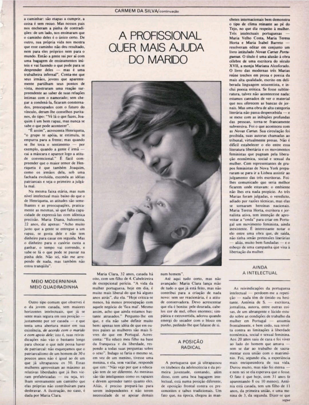 Revista Claudia, nº 151, Ano XIII, abril de 1974. Pg. 134