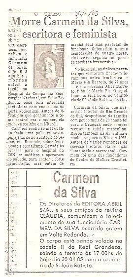 Obituário jornal O Globo
