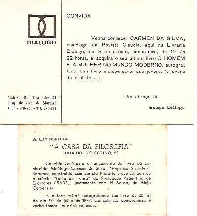 Convites para lançamento de Livros