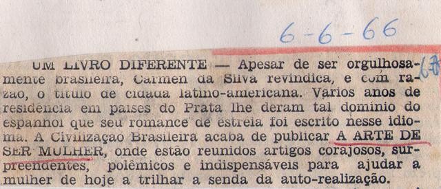 06 de Junho de 1966. Um livro diferente.