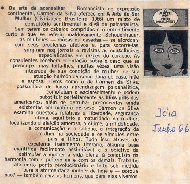 Junho de 1966 - Joia. Da arte de aconselhar.