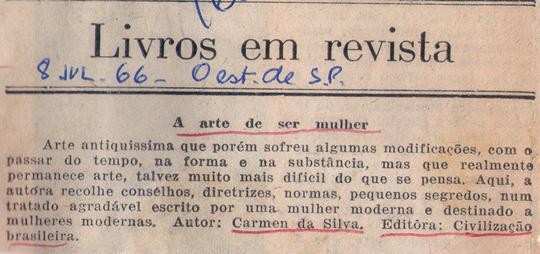 08 de Julho de 1966 - O Estado de São Paulo. Livros em revista.