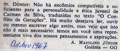 Outubro de 1967.