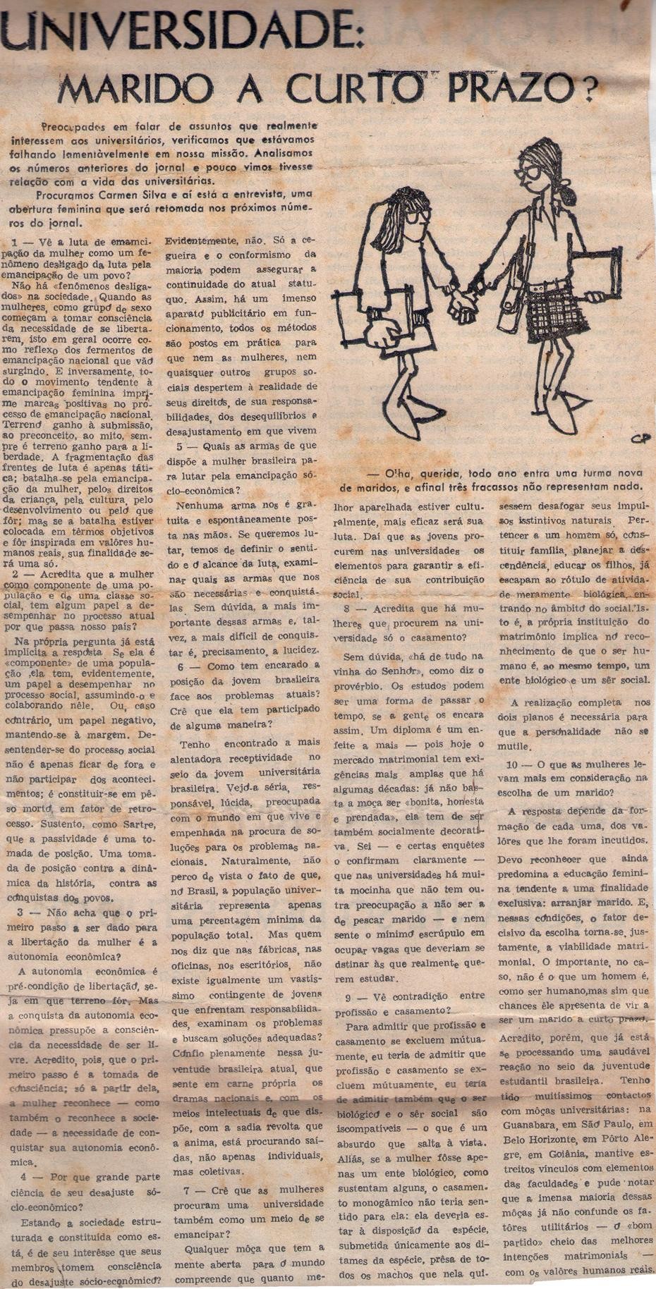 1967. Universidade: marido a curto prazo?