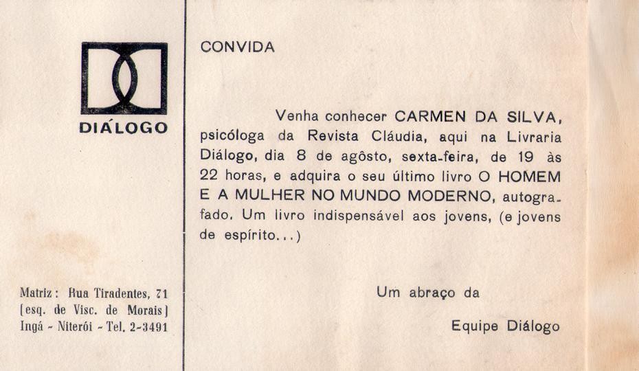 Agosto de 1969. Convite.