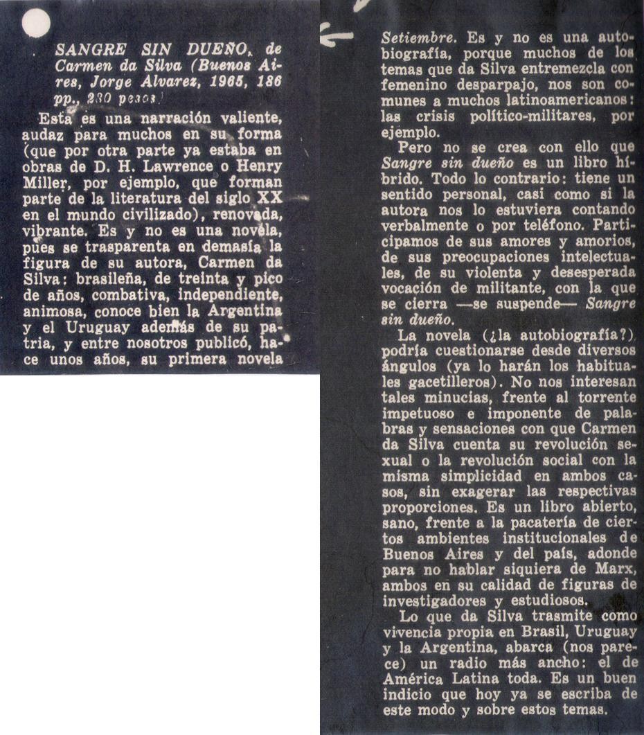 1970. Sangre sin dueño.