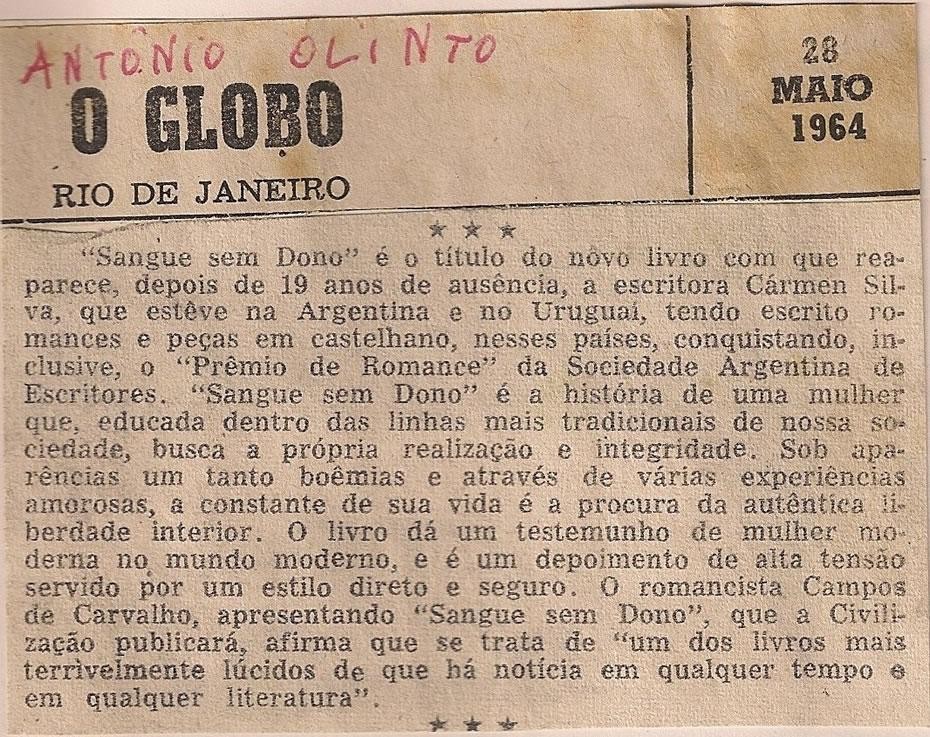 28 de Maio de 1964 - O Globo