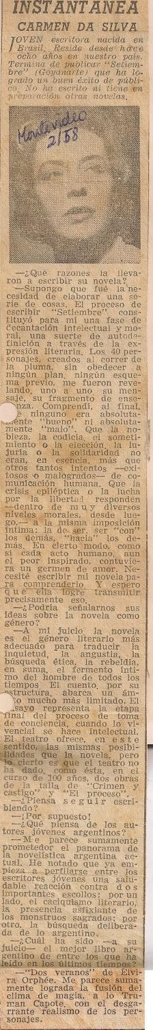 Fevereiro de 1958 - Montevideo