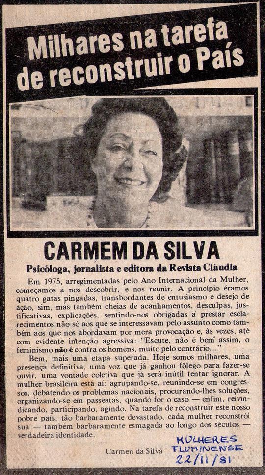 22 de Novembro de 1981 - Fluminense. Milhares na tarefa de reconstruir o País.