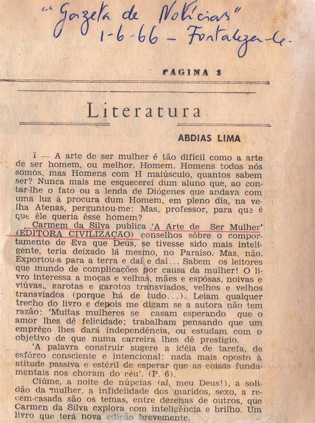 01 de Junho de 1966 - Gazeta de Notícias.