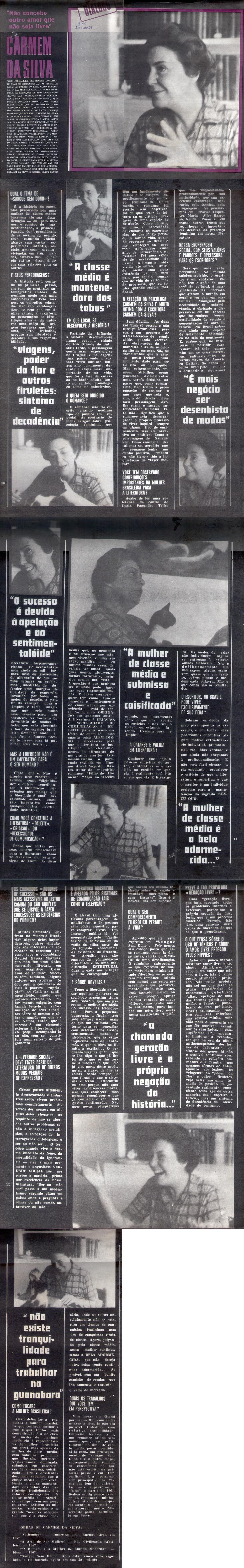 1970 - Atualidade. Carmen da Silva.